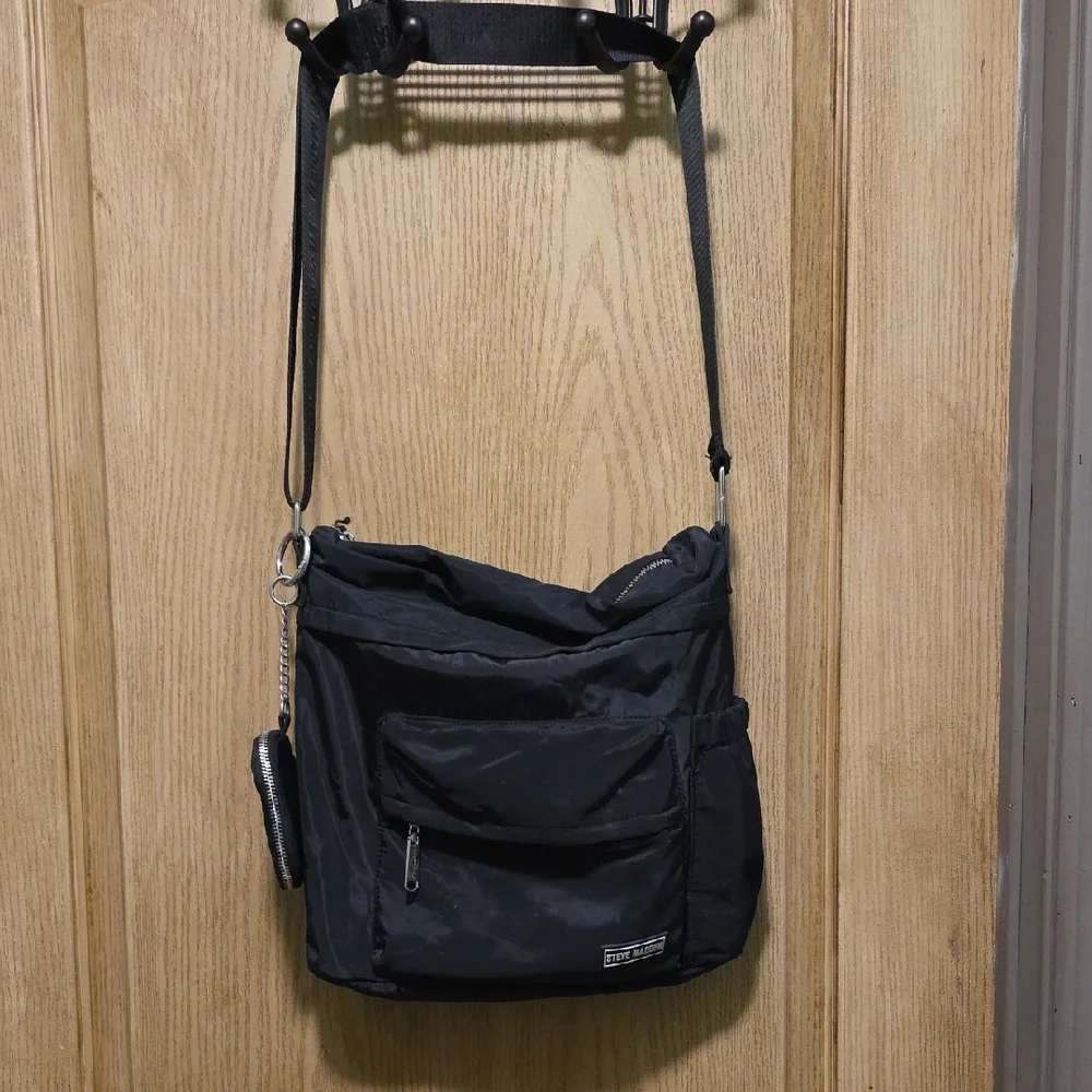 Steve Madden Black Men's Messenger Bag